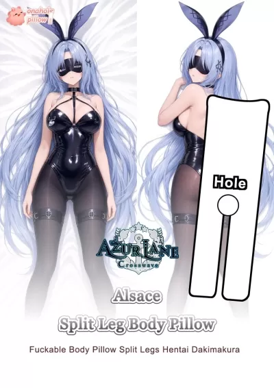 Alsace Azur Lane Split Leg Body Pillow with Hole