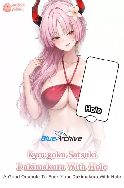 Kyougoku Satsuki Blue Archive Half Body Fuckable Torso Pillow Soft 2WAY Fabric