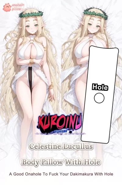 Celestine Lucullus Kuroinu Full Body Onahole Dakimakura Life Size Cushion