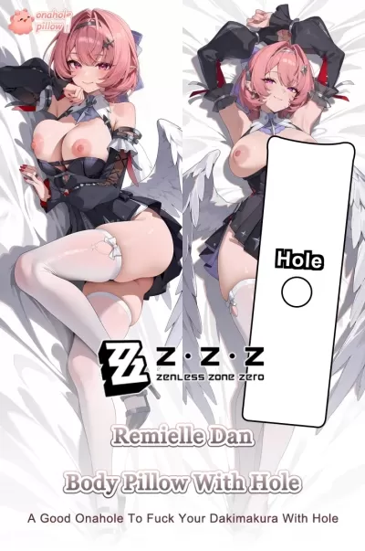 Remielle Dan Zenless Zone Zero Fuckable Full Body Pillow with Front and Back Print