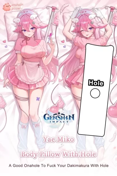 Yae Miko Genshin Impact Life Size Fuckable Body Pillow Otaku Hugging Cushion