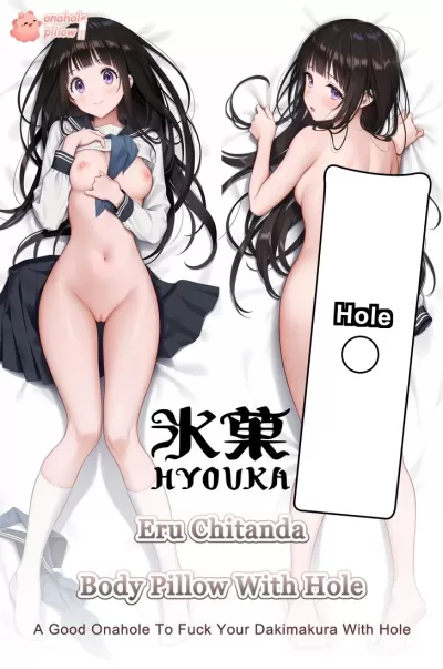 Eru Chitanda Hyouka Full Body Fuckable Dakimakura with Hole Adult Anime Collectible