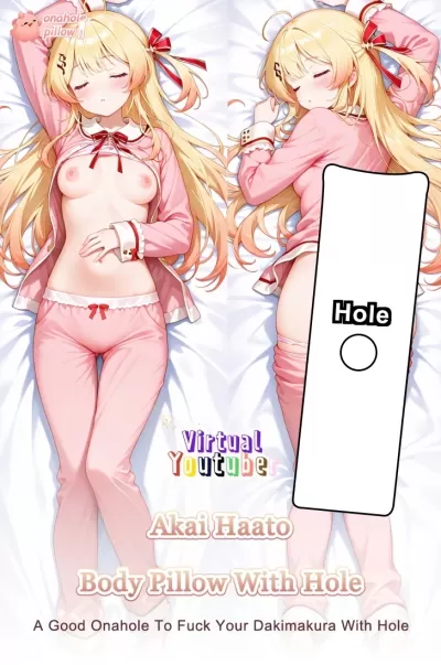 Akai Haato VTuber Full Length Onahole Dakimakura for Anime Fans