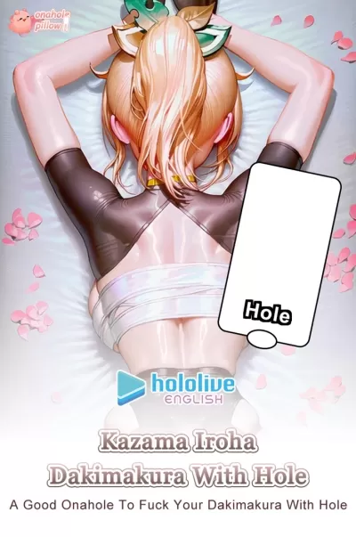 Kazama Iroha Hololive Half Body Torso Pillow with Hole Anime Girlfriend Design