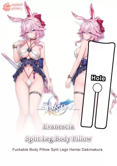 Evanescia Honkai Star Rail Split Leg Fuckable Body Pillow Adult Anime Collectible