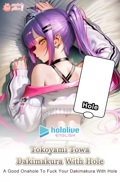 Tokoyami Towa Hololive Half Body Torso Pillow with Hole Anime Waifu Design