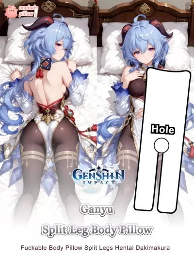 Ganyu Genshin Impact Split Leg Body Pillow Anime Waifu Design