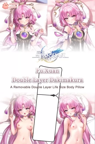Fu Xuan Honkai Star Rail Reversible Body Pillow Cover Japanese Anime Style