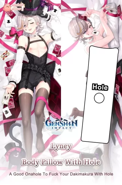 Lyney Genshin Impact Full Length Onahole Dakimakura Reading Pillow for Adults