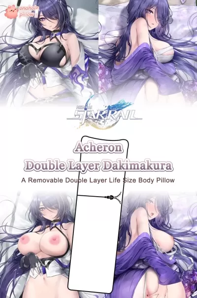 Acheron Honkai Star Rail Two Layer Reversible Dakimakura Fade Resistant Print
