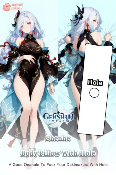 Shenhe Genshin Impact Full Body Fuckable Dakimakura with Hole 50 x 150 cm Size