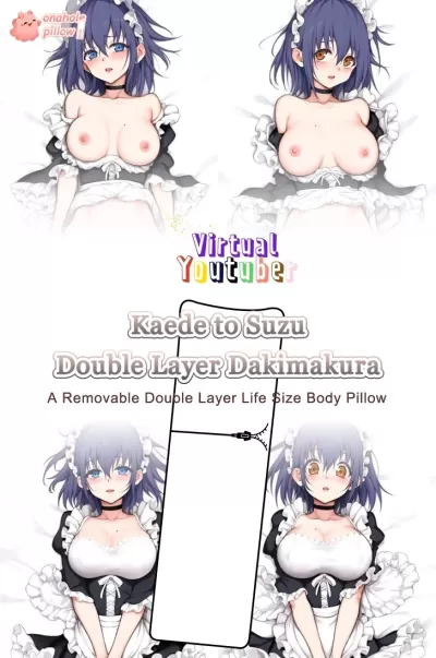 Kaede to Suzu VTuber Double Layer Reversible Body Pillow 50 x 150 cm Size