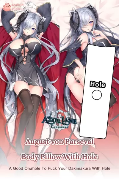 August von Parseval Azur Lane Full Body Hugging Pillow with Hole Life Size Cushion