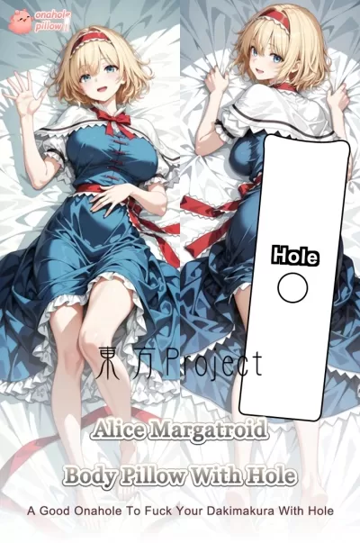 Alice Margatroid Touhou Project Full Body Hugging Pillow with Hole 50 x 150 cm Size