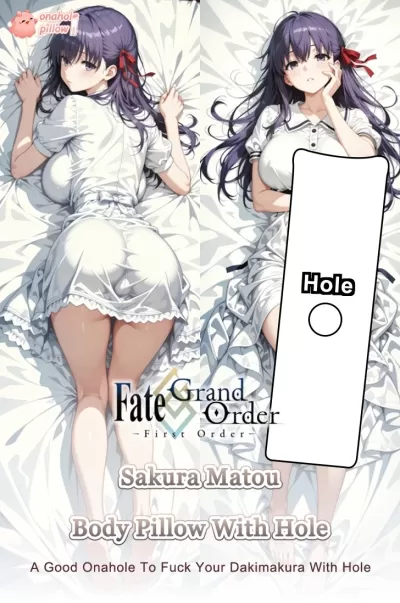 Sakura Matou Fate Full Body Dakimakura with Hole with Inner Pillow Options