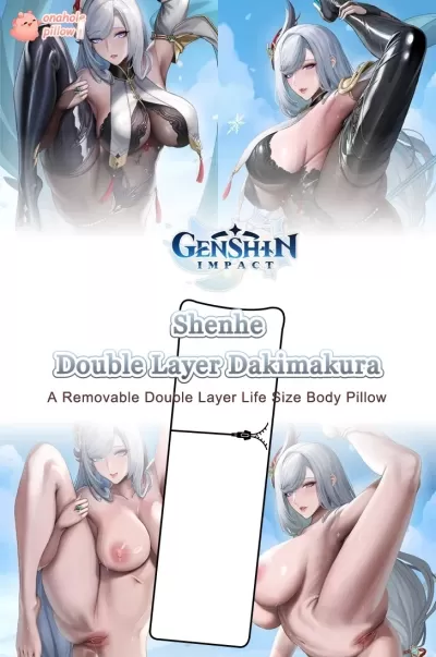 Shenhe Genshin Impact Double Layer Anime Dakimakura with Hidden Zipper