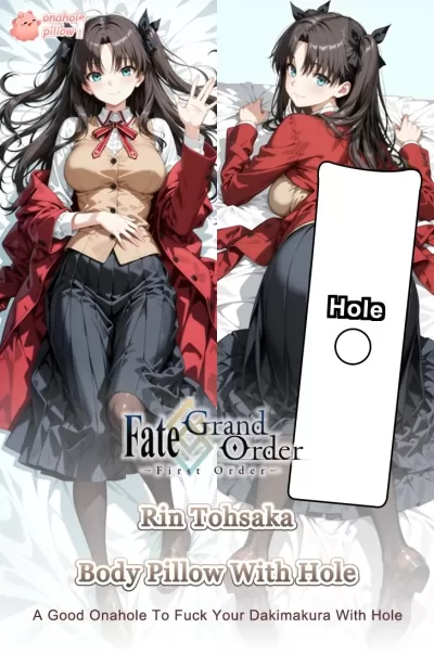 Rin Tohsaka Fate Full Body Fuckable Dakimakura with Hole Cover Only Option