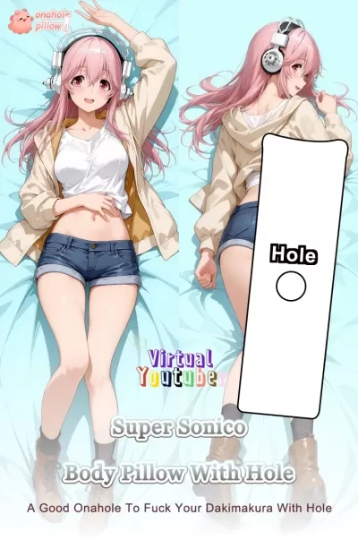 Super Sonico VTuber Full Length Fuckable Body Pillow Premium 2WAY Material