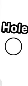 Diagram of the center opening on a full body pillow