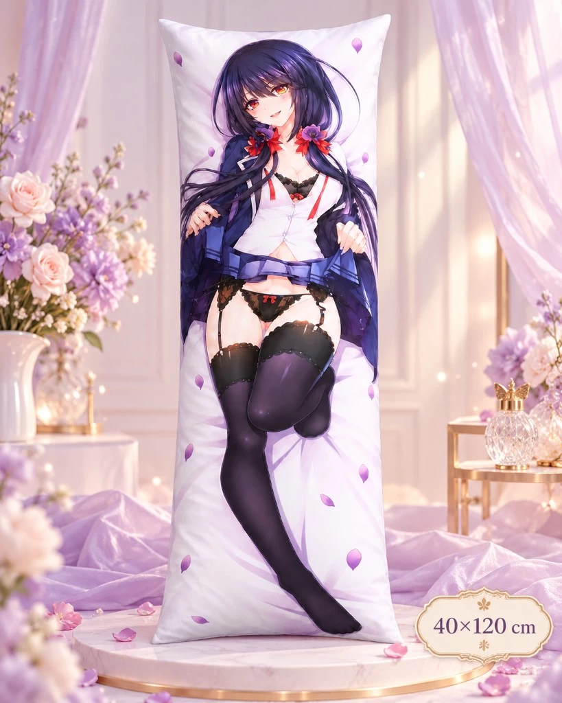 40×120 cm dakimakura displayed on a pedestal