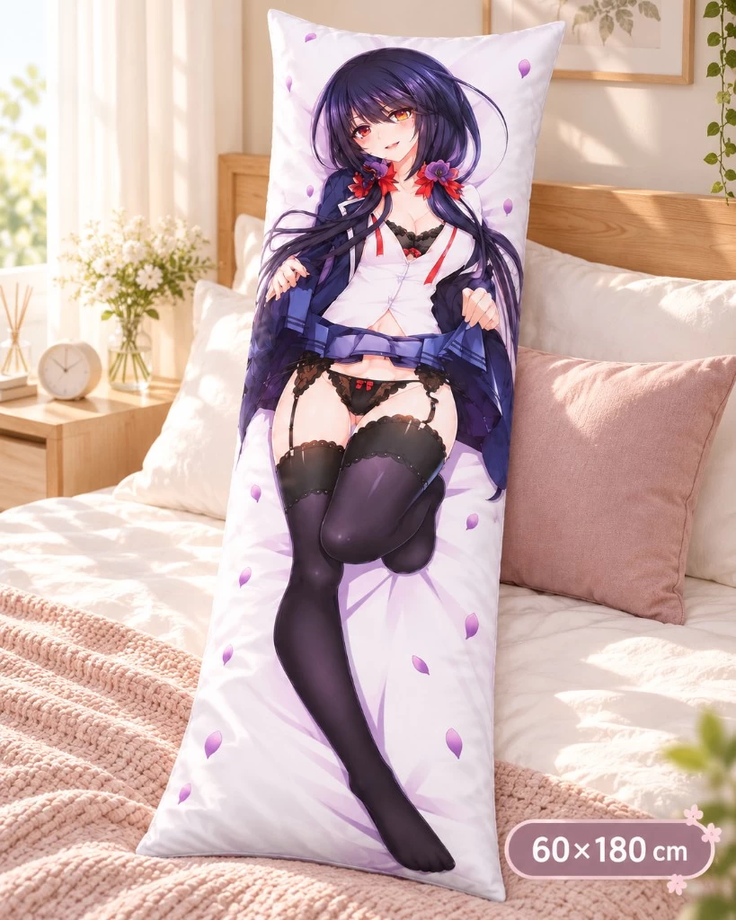 60×180 cm oversized dakimakura on a bed