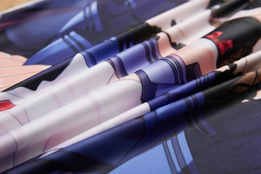 Close-up of smooth New 2WAY dakimakura fabric texture
