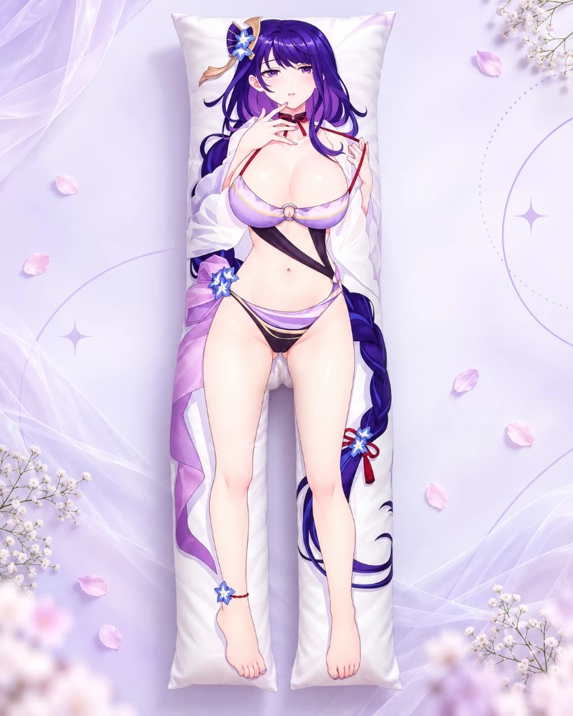 Split leg body pillow with two separated leg sections
