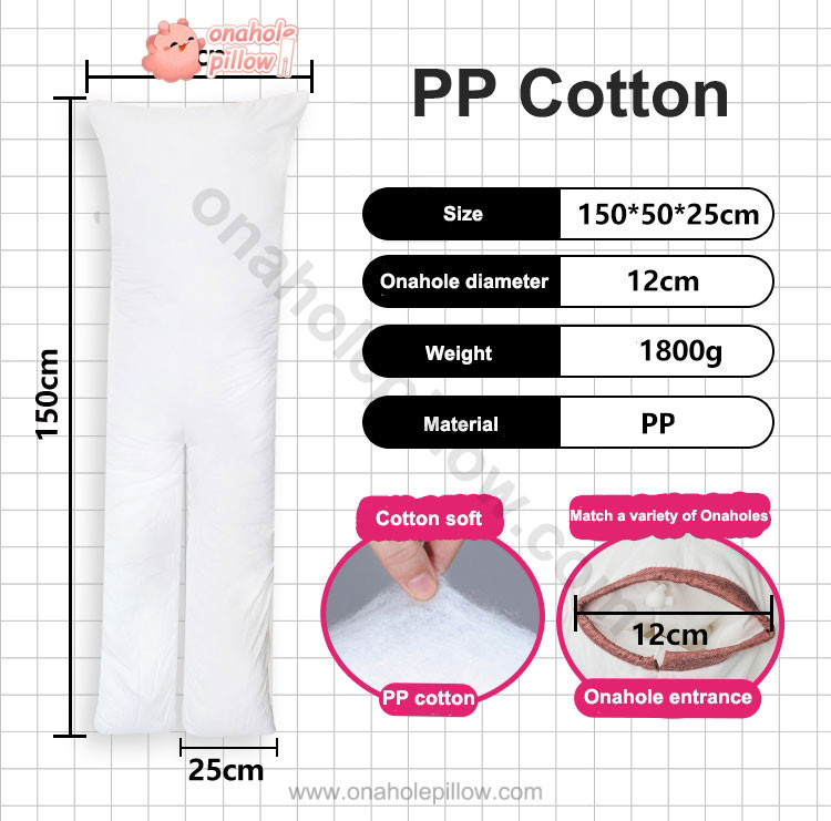 Split leg body pillow side view