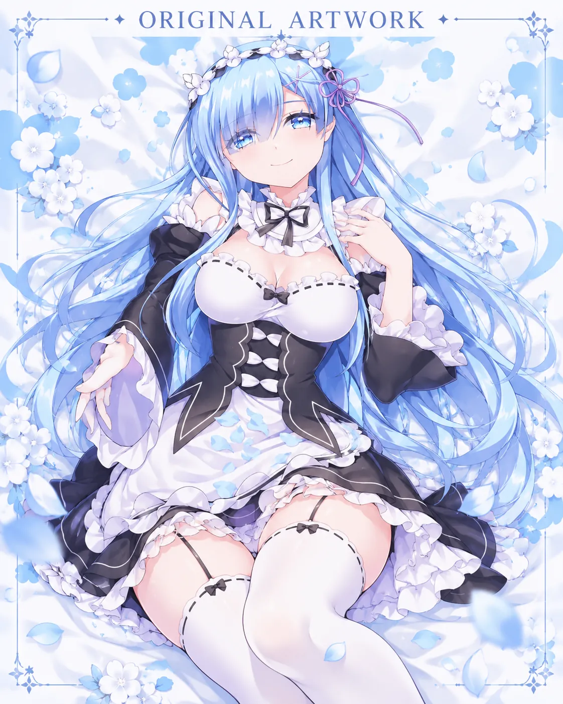 Original character artwork submitted for a custom half-body pillow