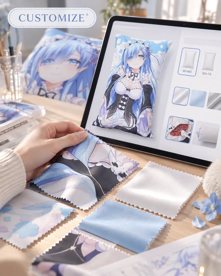 Choose a fabric and pillow options for your custom design