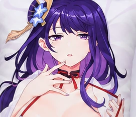 full-body artwork on a custom split-leg body pillow