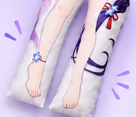 separated legs on a custom split-leg body pillow