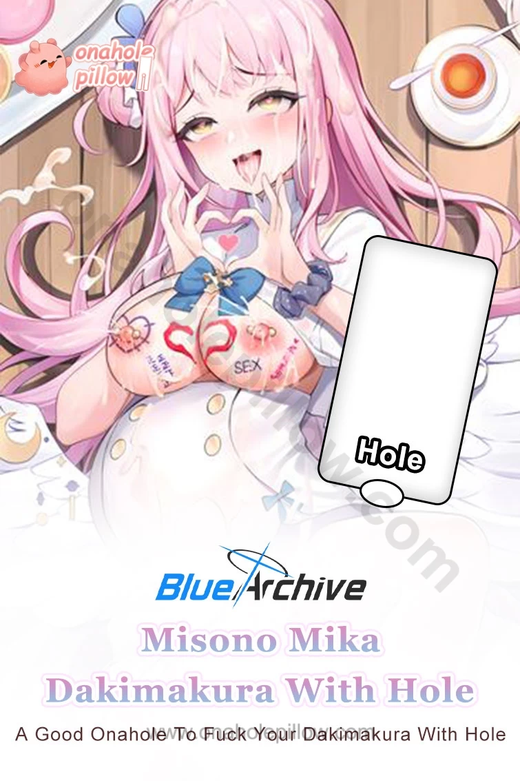 Misono Mika Blue Archive Half Body Pillow Cover With Hole