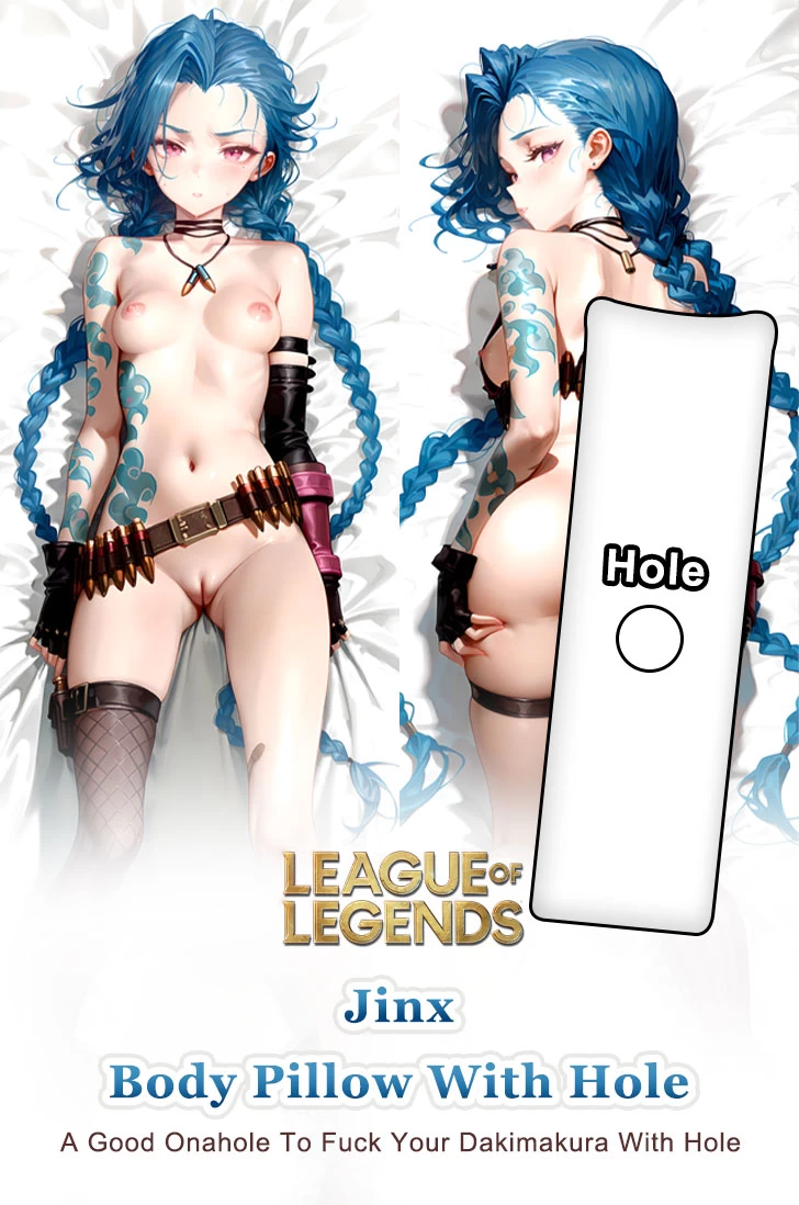 Jinx League of Legends Dakimakura Onahole