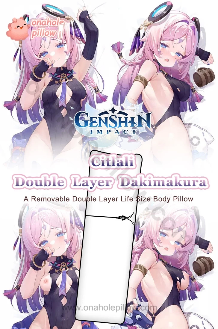 Citlali Genshin Impact Double Layer Reversible Dakimakura Body Pillow