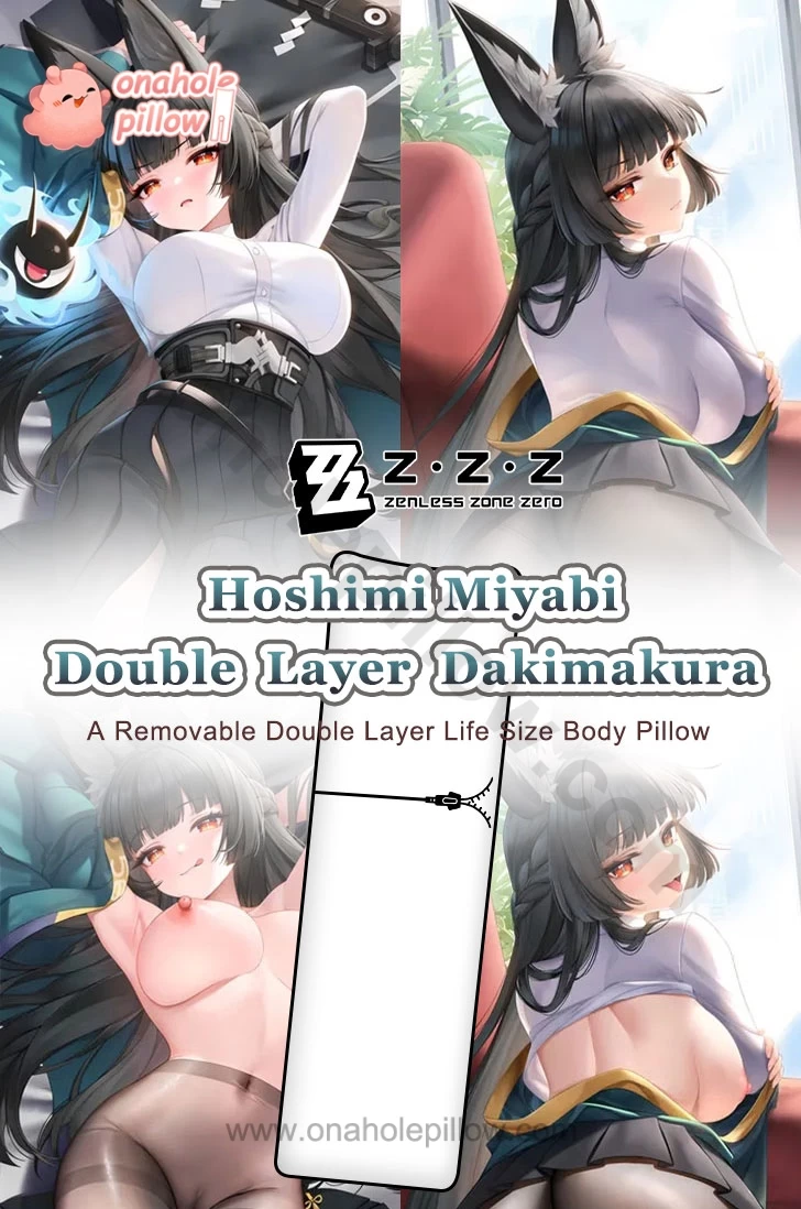 Hoshimi Miyabi Zenless Zone Zero Double Layer Reversible Dakimakura Body Pillow