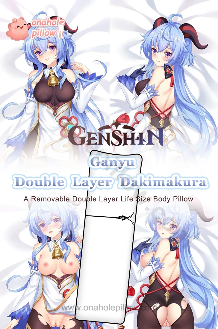 Ganyu Genshin Impact Double Layer Reversible Dakimakura Body Pillow