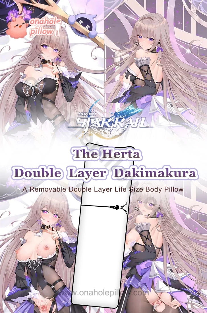 The Herta Honkai Star Rail Double Layer Reversible Dakimakura Body Pillow