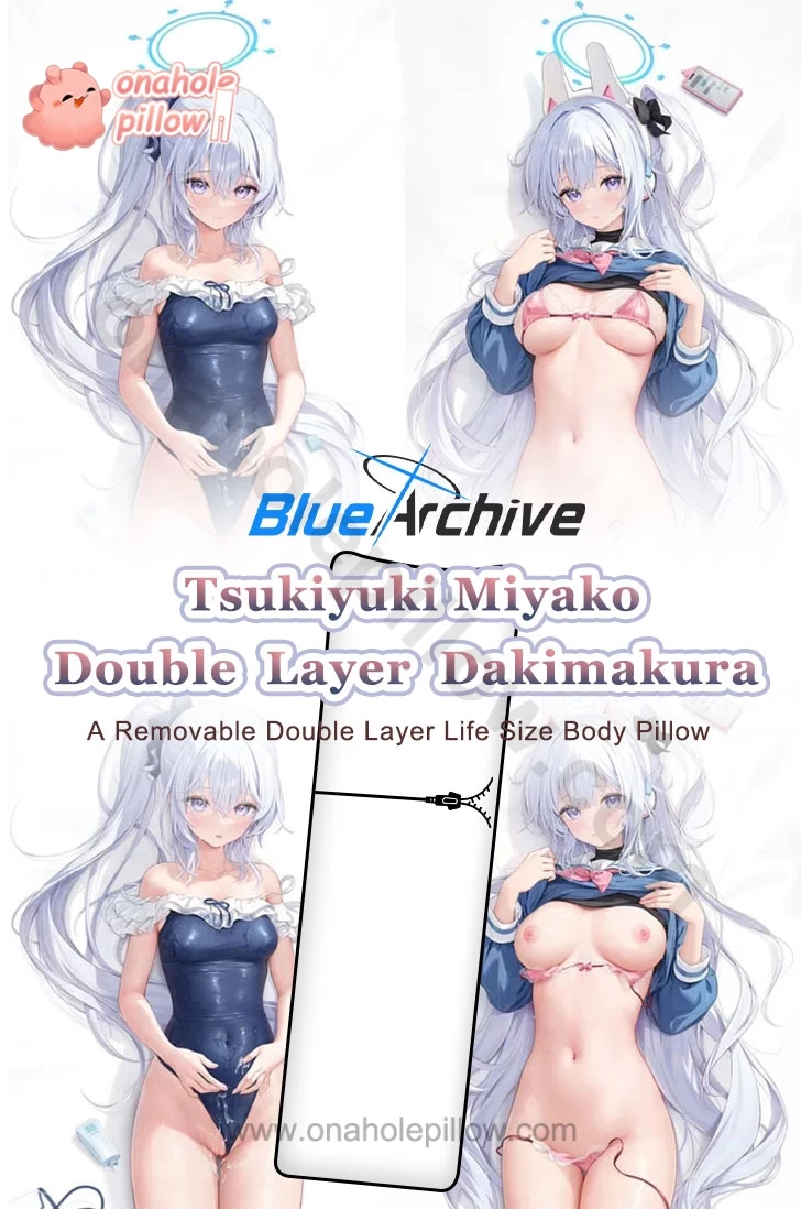 Tsukiyuki Miyako Blue Archive Double Layer Reversible Dakimakura Body Pillow