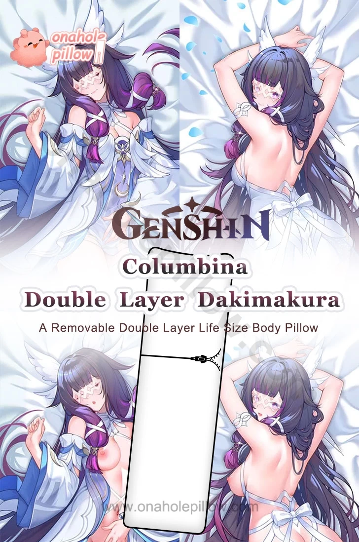 Columbina Genshin Impact Double Layer Reversible Dakimakura Body Pillow