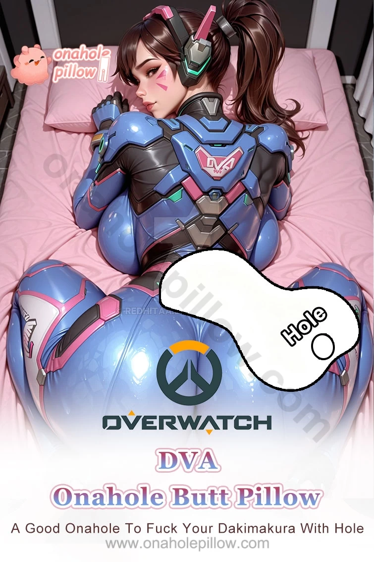 DVA Overwatch 3D Latex Onahole Butt Pillow Anime Body Cushion