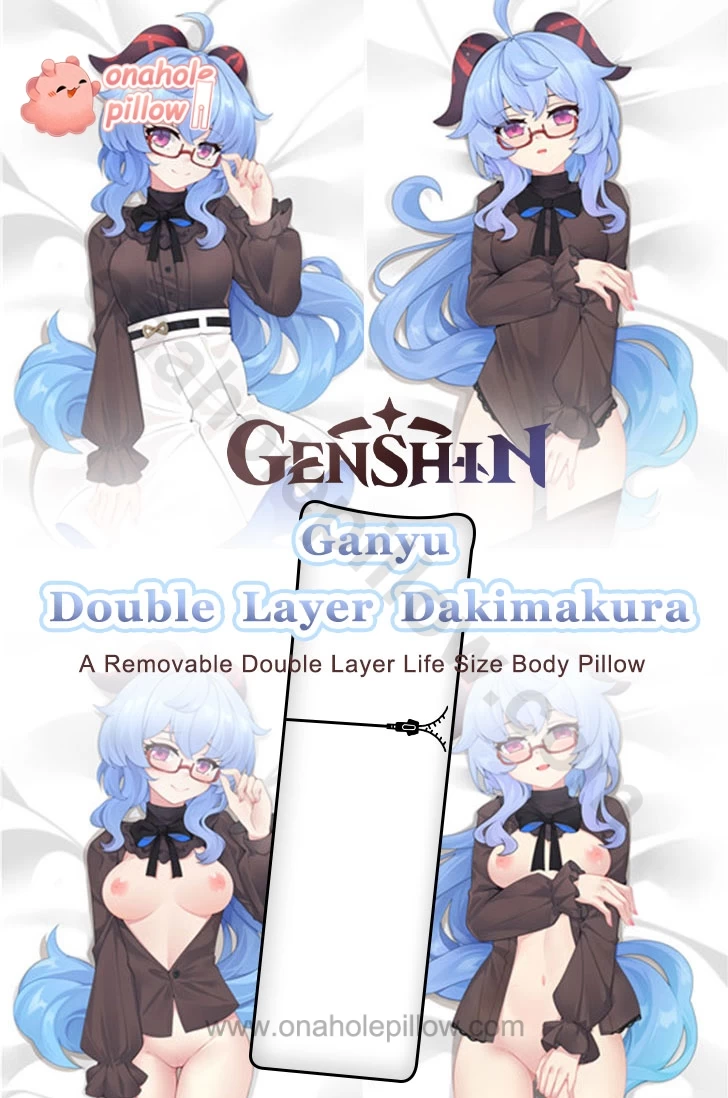 Ganyu Genshin Impact Double Layer Reversible Dakimakura Body Pillow