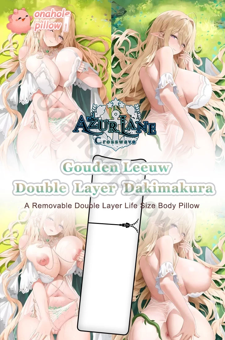 Gouden Leeuw Azur Lane Detachable Double Layer Body Pillow