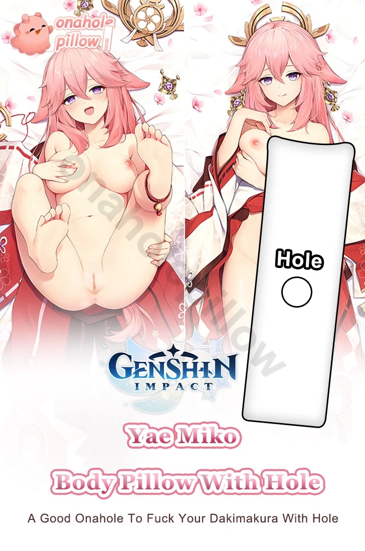 Yae Miko Genshin Impact Full Body Pillow with Onahole Anime Dakimakura