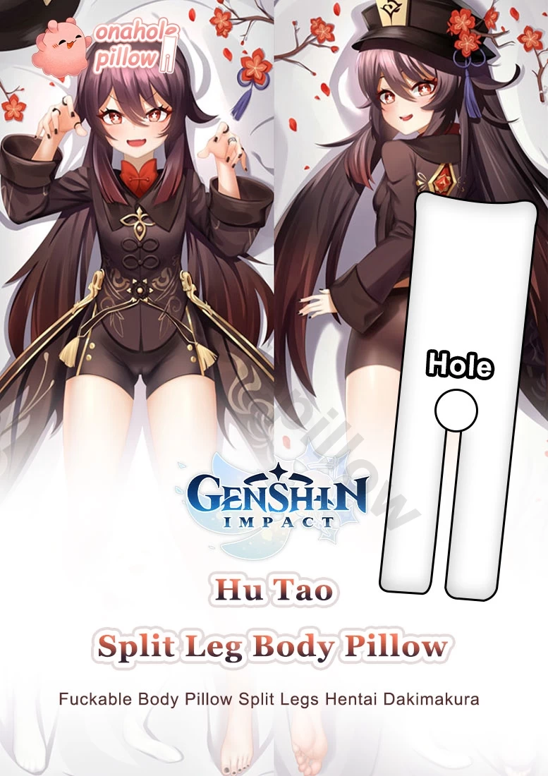Hu Tao Genshin Impact Split Leg Body Pillow with Hole