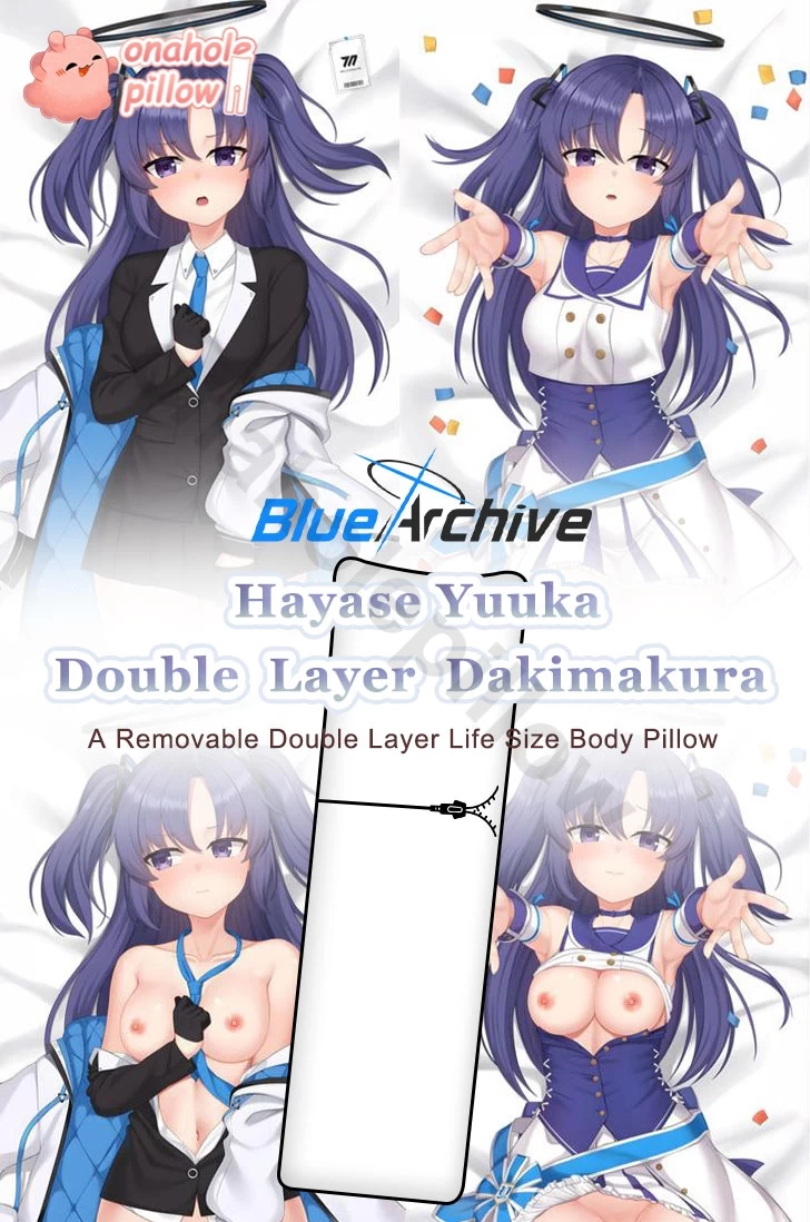 Hayase Yuuka Blue Archive Double Layer Reversible Body Pillow