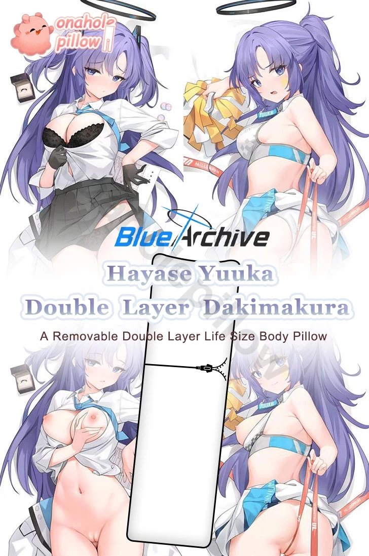Hayase Yuuka Blue Archive Detachable Double Layer Body Pillow