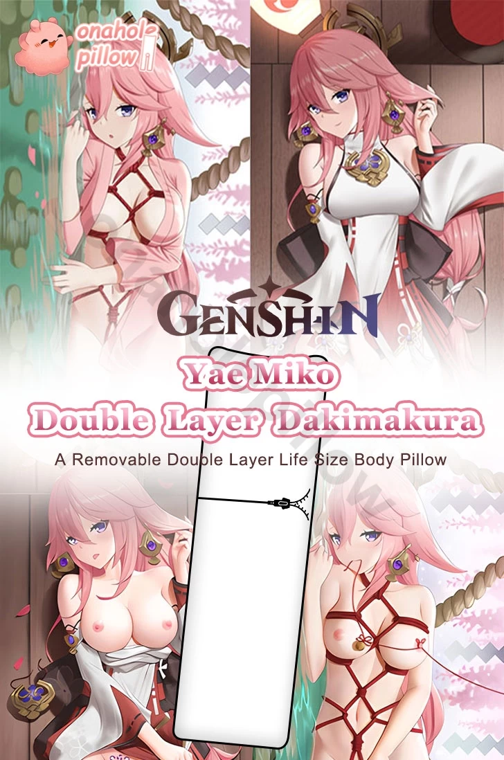Yae Miko Genshin Impact Removable Layer Anime Dakimakura