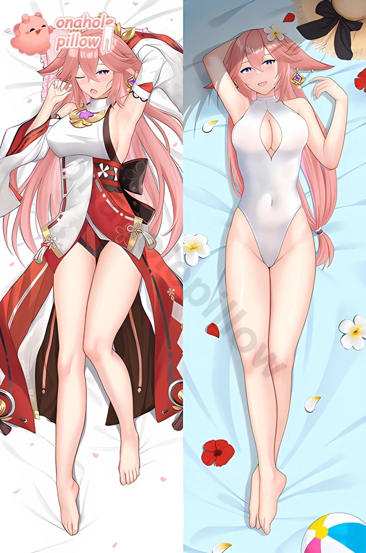 Yae Miko Genshin Impact Double Layer Reversible Body Pillow