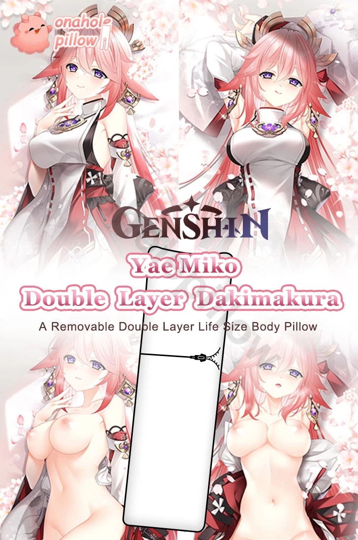 Yae Miko Genshin Impact Detachable Double Layer Body Pillow